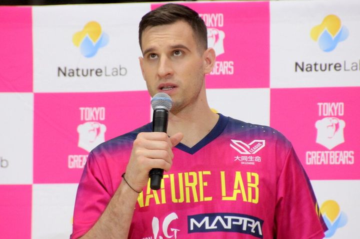 東京グレートベアーズに新加入したヤン・コザメルニク