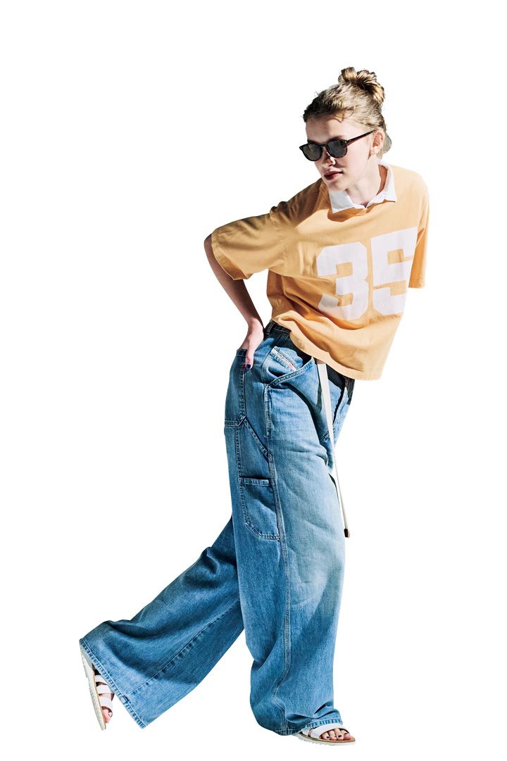 ワイドデニムのボリューム感でコーデにメリハリをつけて。おすすめコーデ4選