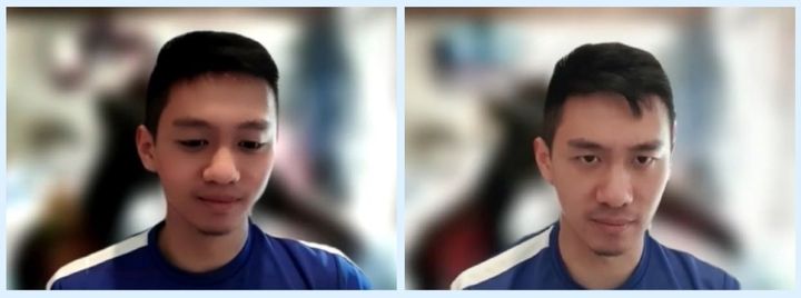 実験で若返りソフトを使用した例