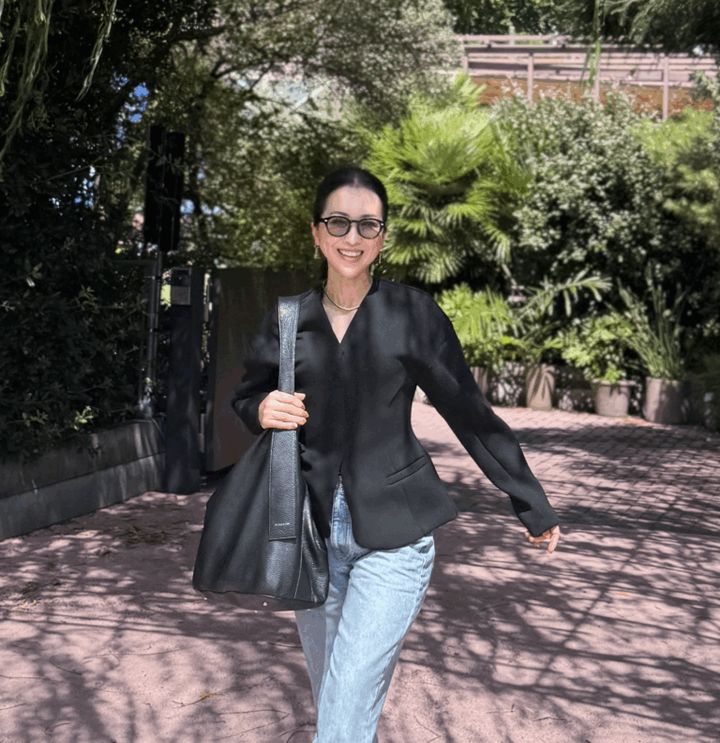 Jacket … H&M、Denim … CELINE、Boots … CELINE、Bag … STUDIO CHERIE