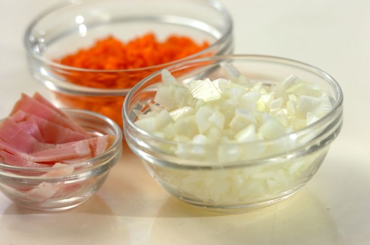 カレー風味の野菜スープの下準備1