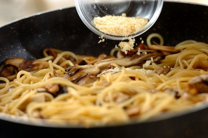キノコの和風パスタの作り方3