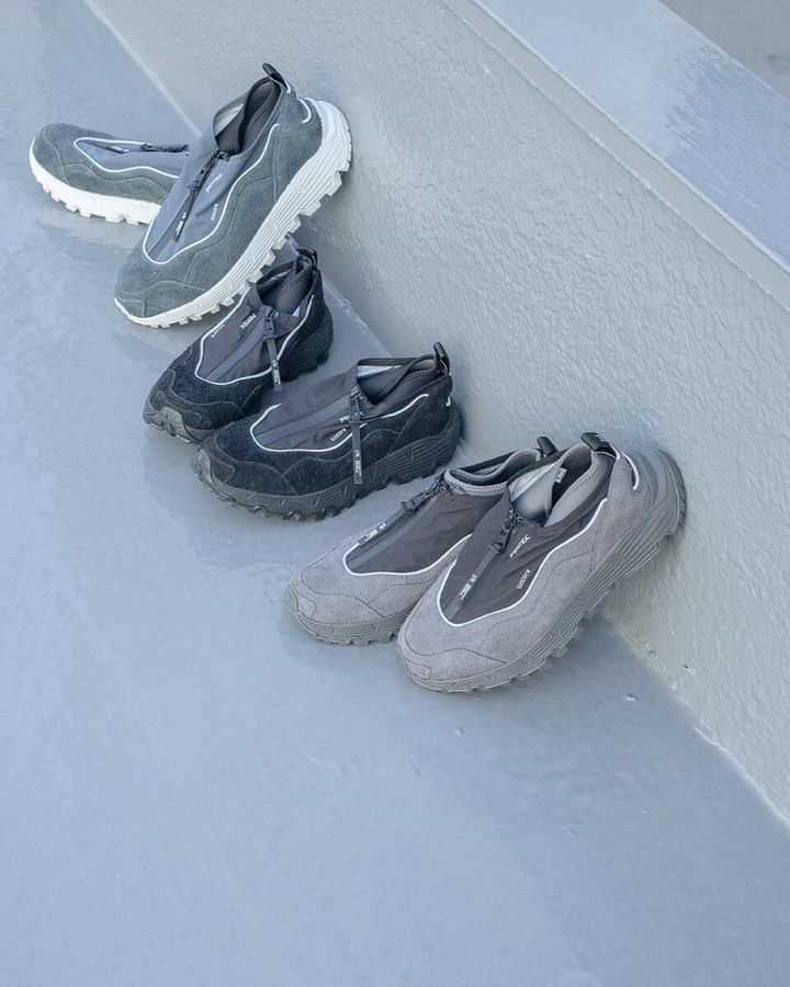 F/CE.とSUICOKE、両ブランドが培ってきた機能性とデザイン。本作はそのこだわりとノウハウをたっぷり詰め込んだ特別な一足となっている。