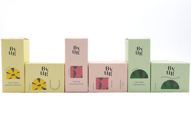 ByUR「セラム＆クリーム V1（3シリーズ）」 パッケージ