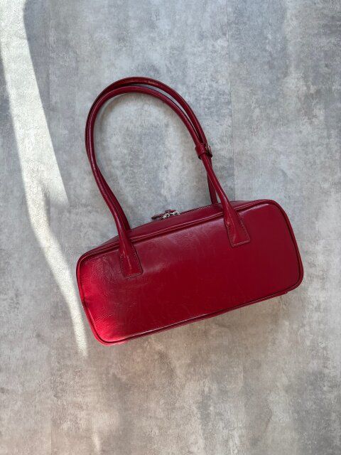 GU ワイドボストンバッグ RED