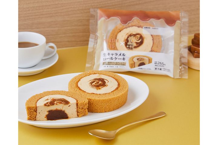 生キャラメルロールケーキ/￥286（税込み）