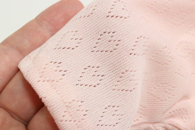 おうちケアグローブ（透かし柄、シアバター加工） 素材