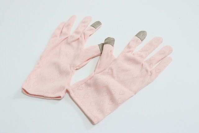 おうちケアグローブ（透かし柄、シアバター加工）