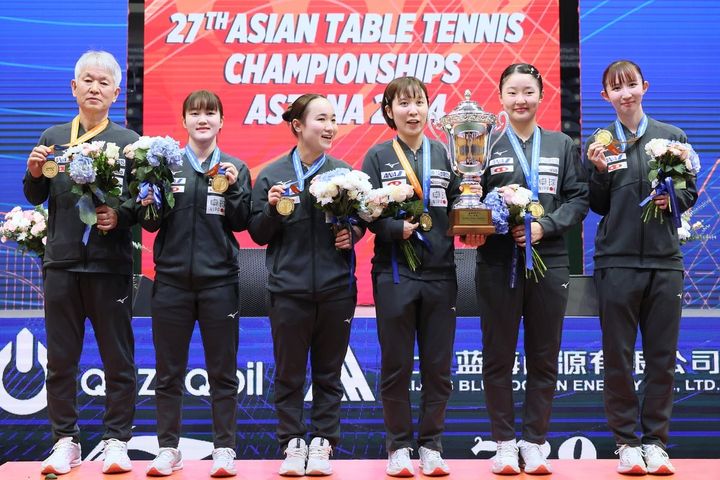 卓球女子日本代表（写真は2024年）（C）ロイター 