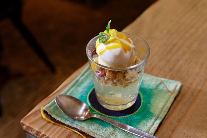 店オリジナルの「檸檬パフェ」900円