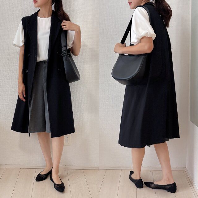 ロングジレでモードな雰囲気