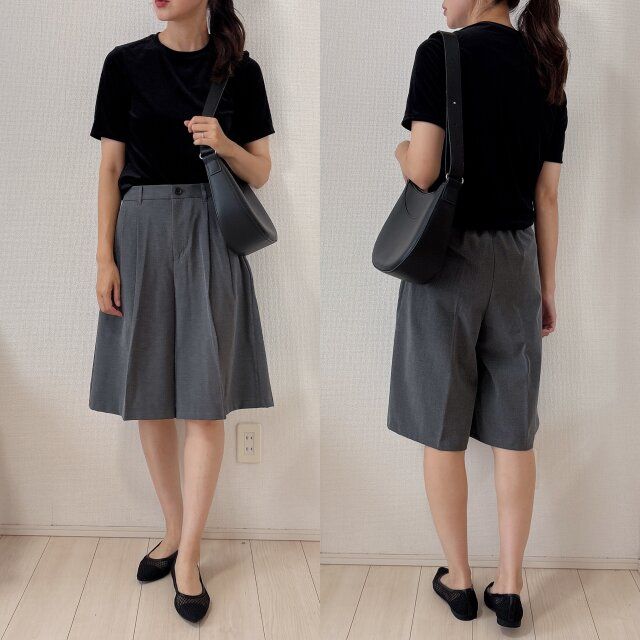 ベロアTで秋らしさをプラス