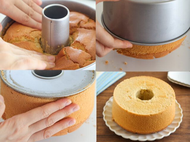 型から生地を出す。