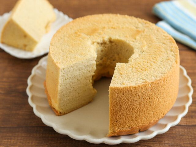 米粉のシフォンケーキ 完成