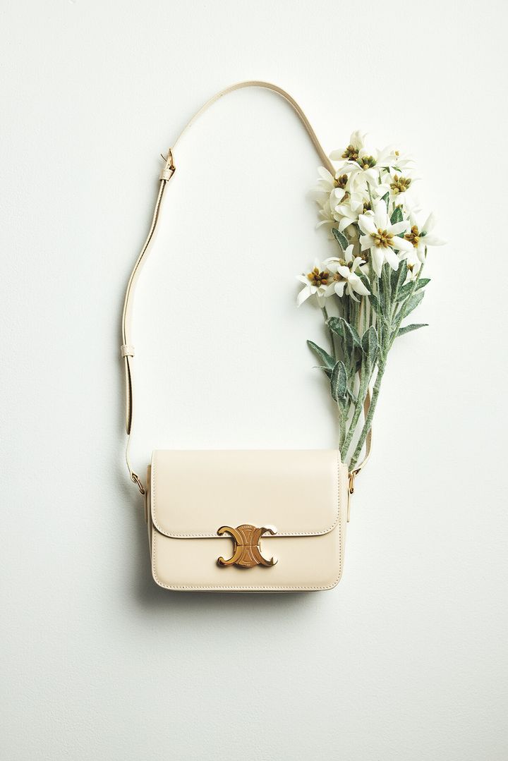 ✨極美品✨セリーヌ　アイコントリオンフチェーン柄　ブラウス　38 ヴィンテージ CELINE】セリーヌ『トリオンフ チェーンウォレット マーゴ