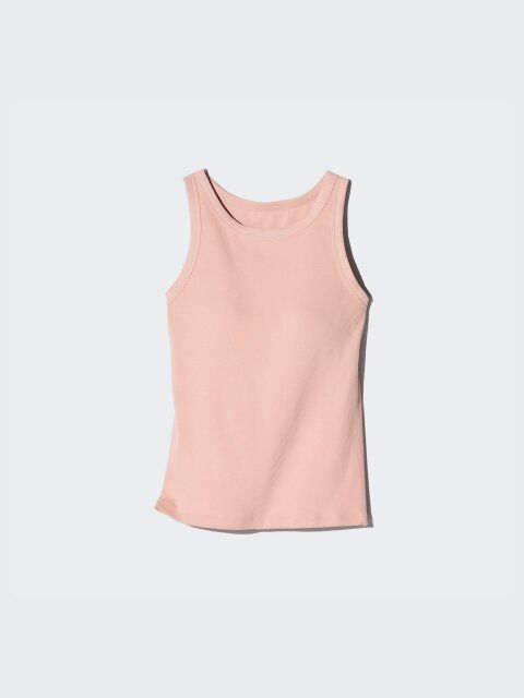 2025秋冬ユニクロ女性アメリカンスリーブリブブラトップ