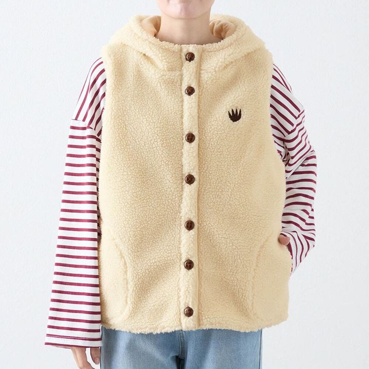 ベルメゾン「ムーミン」いっしょにおでかけボアベスト