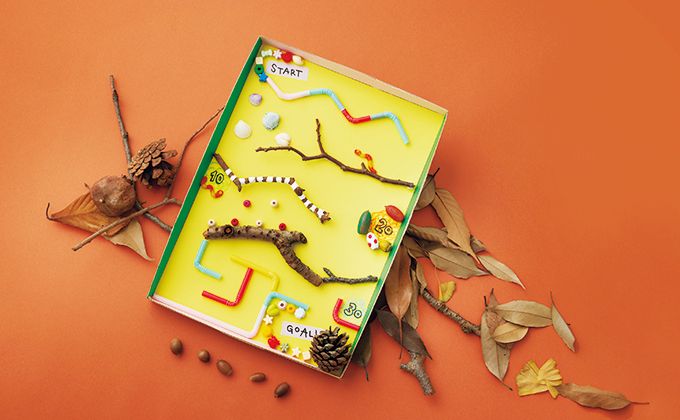 お散歩で集めた、どんぐりや松ぼっくり、木の枝、落ち葉…秋の自然で工作しよう！「どんぐりころころコースター」【最新号からちょっと見せ】の画像1