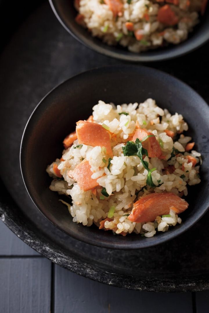 紅鮭の炊き込みご飯