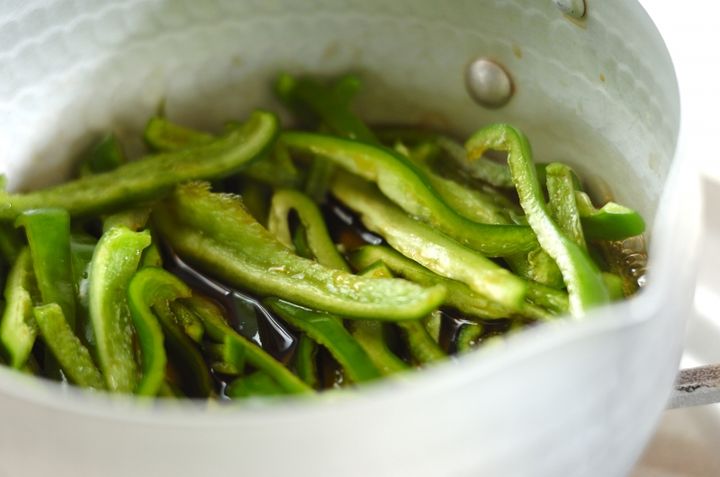 ピーマンの甘辛煮の作り方1