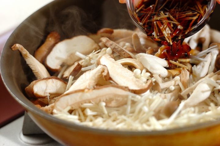 キノコの当座煮の作り方1