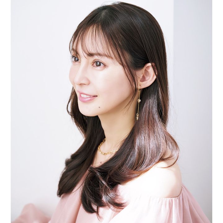 押切もえ ヘアカット前サイド