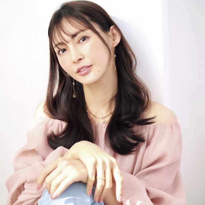 押切もえ ヘアカット前フロント