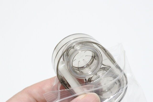 ダイソー コンタクトケースセット（クリア） パッキン 使用例