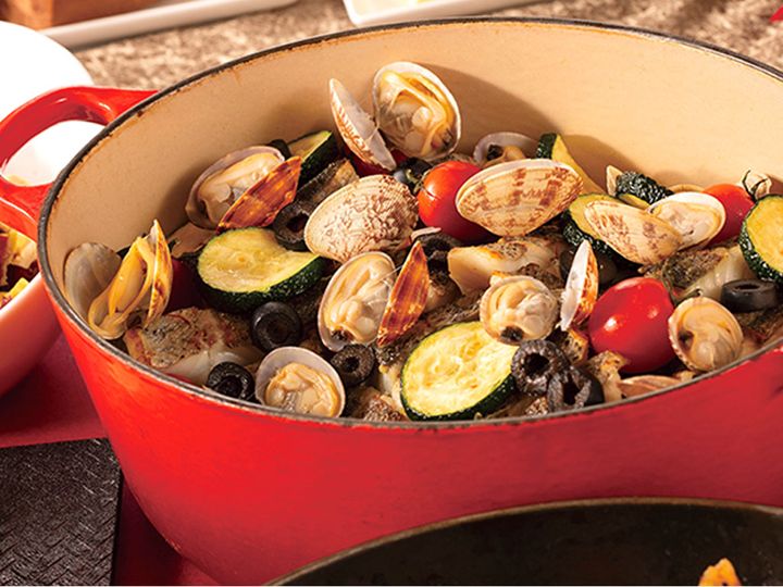 スズキとアサリのブイヤベース