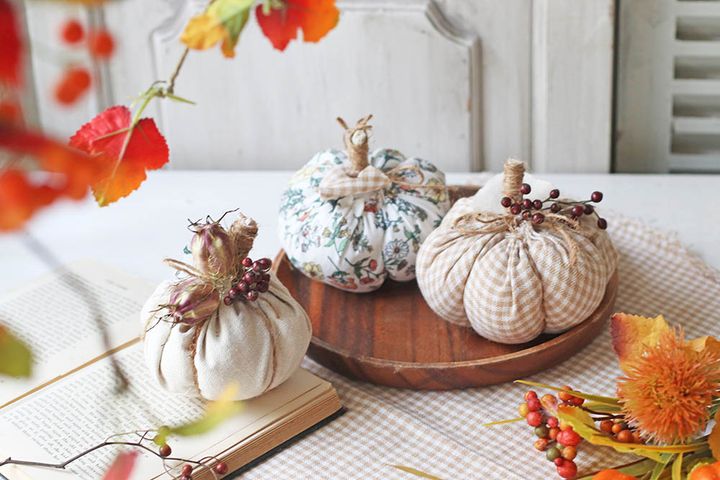 手作りの布カボチャ