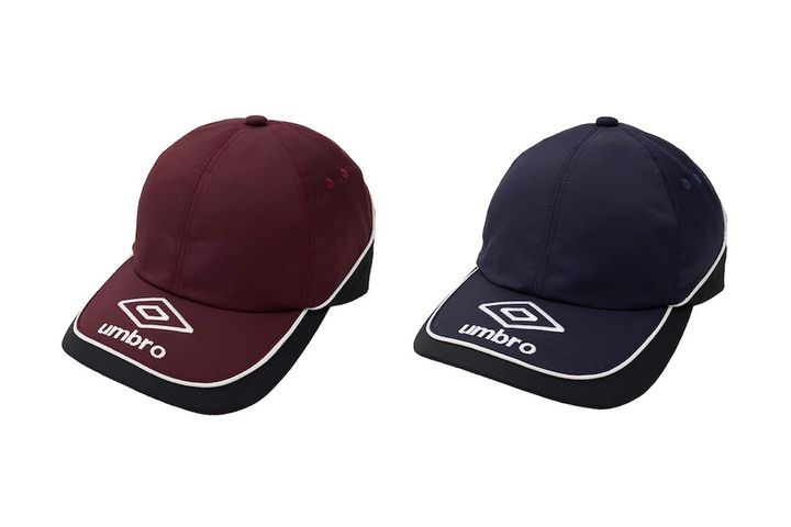 画像: アンブロ パイピングサテンキャップ（ボルドー / ネイビー）各￥6,996 出典：MOUSSY