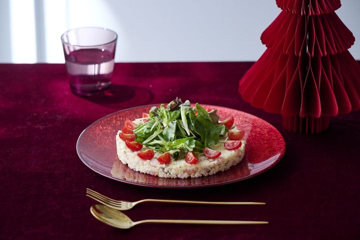 魚介のタブレ トリュフ風味のエシャロットドレッシング