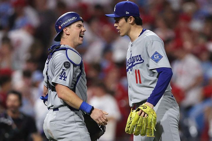 ウィル・スミス、佐々木朗希（C）ロイター