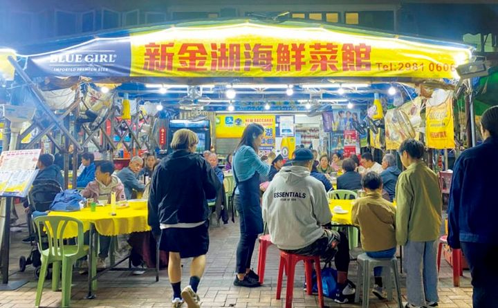 長州島でディナー