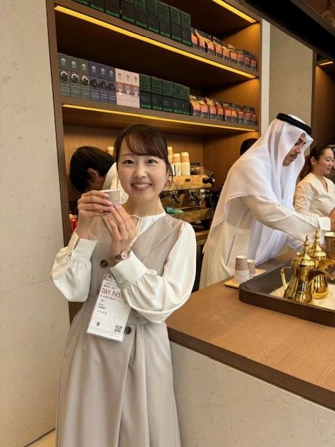 サウジアラビアパビリオンでのコーヒーを堪能
