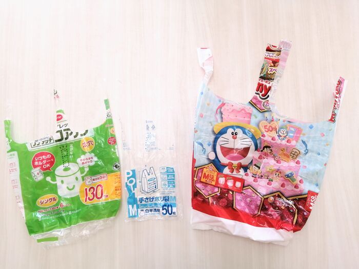 「空き袋」捨てる前にやってみて！レジ袋みたいに結べる