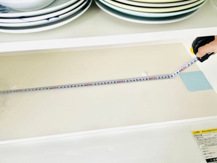 棚の内寸がピタッと測れる！身近な文房具でできるメジャー計測の裏ワザが天才的♡