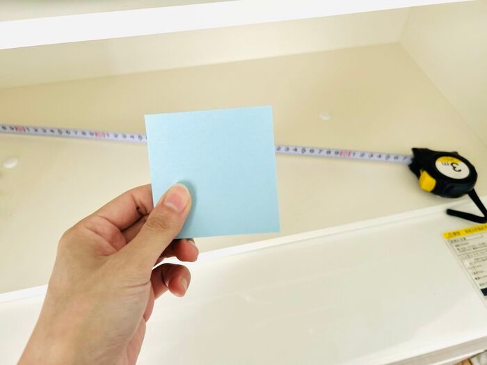 棚の内寸がピタッと測れる！身近な文房具でできるメジャー計測の裏ワザが天才的♡
