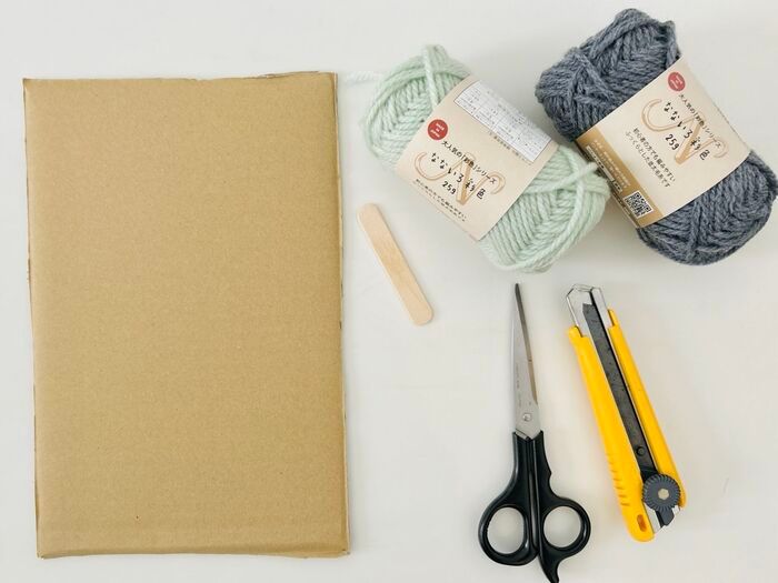 『段ボール編み機』でふわふわミトンが作れちゃった！地厚で鍋つかみにもおすすめです♪