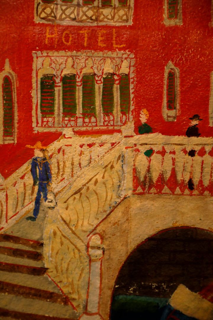 柚木沙弥郎「ベネチア風景」