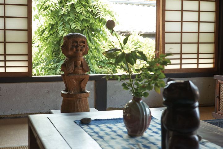 河井寬次郎記念館の木彫作品