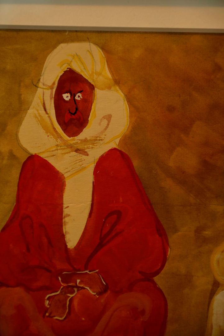 柚木沙弥郎「カイロの二人の男」