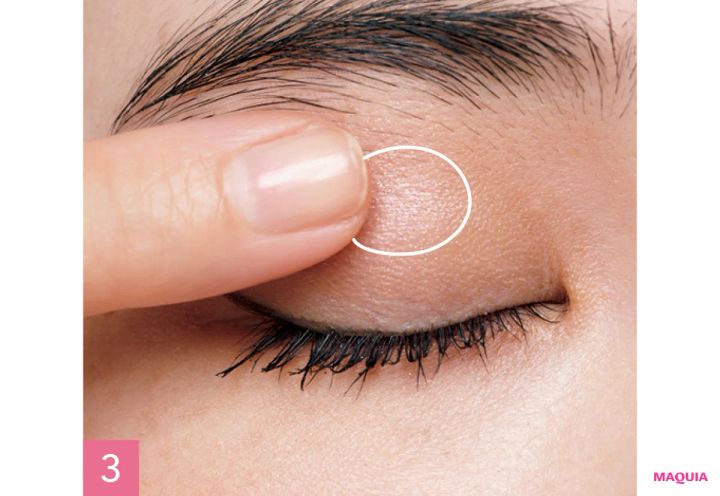 アイメイク 奥二重 長井かおり 目元に立体感を