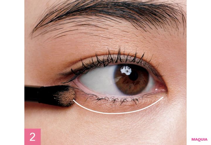 アイメイク 奥二重 長井かおり 陰影感をオン