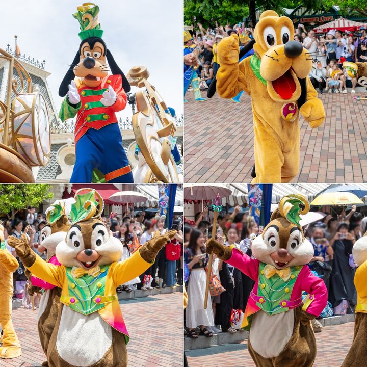 「グーフィー」、「プルート」、｢チップ｣、｢デール｣