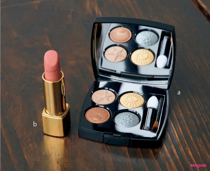 神崎恵 マキア連載 シンプルスタイル シャネル レ キャトル オンブル ブトン 229 ルージュ アリュール ヴェルヴェット 76 