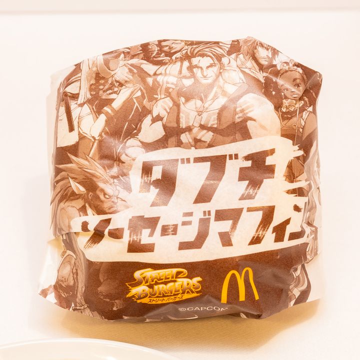 朝マック：ダブチソーセージマフィン パッケージ