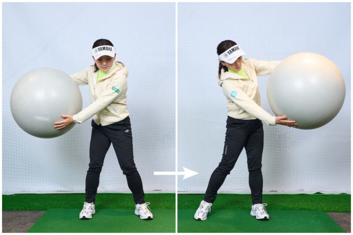 ボールの前後50センチはどう動かすのが正解？有村智恵プロが解説