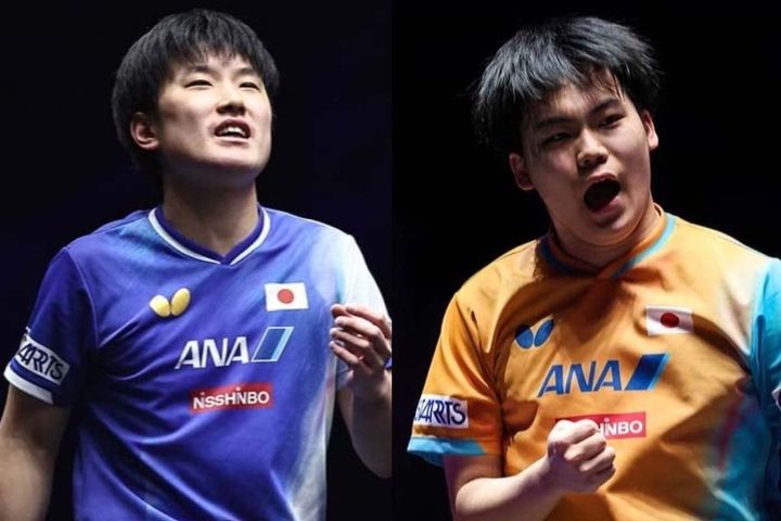 張本智和、松島輝空（C）WTT