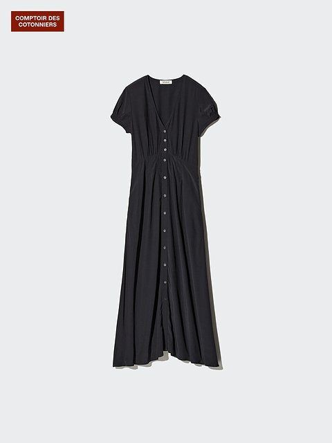 ユニクロのレーヨンロングワンピース